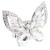 Rhodium-Plated-With-Clear-Crystal-Butterfly-Stretch-Rings-Rhodium Clear