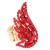 Gold-Plated-With-Red-Crystal-Angel-Wing-Stretch-Rings-Gold Red