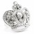 Rhodium-Plated-With-Clear-Crystal-Crown-Stretch-Rings-Rhodium Clear