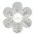 Rhodium-Plated-With-Clear-Crystal-Flower-Stretch-Rings-Rhodium clear