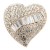 Gold-Plated-With-Clear-Crystal-Heart-Stretch-Rings-Gold