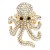 Gold-Plated-Octopus-Stretch-Rings-with-AB-Crystal-Gold AB