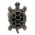 Gunmetal-Plated-with-Hematite-Crystal-Turtle-Stretch-Rings-Black