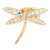 Gold-Plated-with-AB-Crystal-Dragonfly-Stretch-Rings-Gold AB