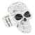 Rhodium-Plated-With-Clear-Crystal-Skull-Stretch-Rings-Rhodium