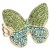 Gold-Plated-With-Green-Color-Crystal-Butterfly-Stretch-Rings-Gold Green