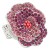 Rhodium-Plated-With-Pink-Color-Crystal-Rose-Pave-Stretch-Rings-Rhodium Pink