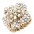 Gold-Plated-With-AB-Crystal-Flower-Stretch-Rings-Gold AB