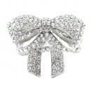 Gold Plated With Clear Stone Stretch Ring Gold Plated With Clear Stone Stretch Ring