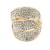 Gold-Plated-with-Clear-Crystal-Stretch-Rings-Gold