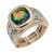 Gold-Plated-Volcano-Crystal-Stretch-Rings-Gold