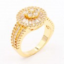 Gold Plated Wedding and Engagement Rings with CZ