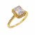 Gold-Plated-With-Clear-Radiant-Cut-CZ-Engagement-Rings-Gold Clear