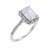 Rhodium-Plated-With-Clear-Radiant-Cut-CZ-Engagement-Rings-Rhodium Clear