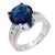Rhodium-Plated-With-Sapphire-Blue-CZ-Engagement-Rings.-Rhodium