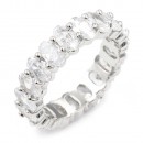Gold Plated Eternity Rings with CZ