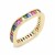 Gold-Plated-Multi-Color-CZ-Ring-Gold Multi-Color