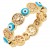 Gold-plated--Evil-Eye-Rings.-Size-9-Gold