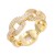 Gold-Plated-With-Clear-CZ-Sized-Rings,-Size-6-Gold Clear
