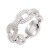 Rhodium-Plated-Clear-CZ-Sized-Rings,-Size-9-Rhodium Clear