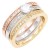 3-Tone-Plated-With-Clear-CZ-Sized-Rings,-Size-#-9-3 Tones