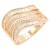 Gold-Plated-With-Clear-CZ-Sized-Rings,-Size-#-9-Gold