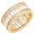 Gold-Plated-With-Clear-CZ-Sized-Rings,-Size-#-9-Gold