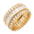 Gold-Plated-With-CZ-Statement-rings.-Size-9-Gold