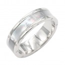 Rhodium Plated WIth CZ Statement Rings. Size 7