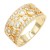 Gold-Plated-With-Clear-CZ-Sized-Rings,-Size-#-9-Gold