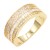 Gold-Plated-With-Clear-CZ-Sized-Rings,-Size-#-9-Gold