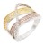 3-Tone-Plated-With-CZ-Size-Rings,Size-#-9-3 Tones