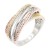 3-Tone-Plated-With-CZ-Size-Rings,Size-#-9-3 Tones