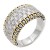 2-Tones-with-Cubic-Zirconia-Rings,-Size-9-2 Tones