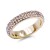 Gold-Plated-with-Round-Cut-3-Rows-Crystal-Paved-Eternity-Ring-Gold