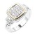 Two-Tone-Plated-Clear-CZ-Rings.-Size-9-2 Tones