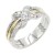 Two-Tone-Plated-Clear-CZ-Rings.-Size-9-2 Tones