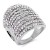 Rhodium-Plated-with-11-Rows-of-Clear-Cubic-Ziconia-Statement-Cocktail-Ring-Silver