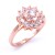 Rose-Gold-Plated-with-Cubic-Zirconia-Wedding-Engagement-Sized-Rings-Rose Gold
