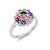 Rhodium-Plated-With-Multi-Color-CZ-Engagement-Rings-Rhodium Multi-Color