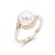 Gold-plated-Micro-Crystal-Paved-Pearl-Statement-Ring-Gold