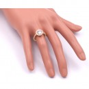 Gold Plated with Clear Cubic Zirconia Wedding Rings