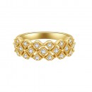 Gold Plated with CZ Cubic Zirconia Wedding Sized Rings