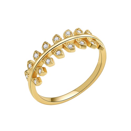 Gold Plated With CZ Cubic Zirconia Wedding Sized Rings