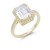 Gold-Plated-With-Clear-Radiant-Cut-CZ-Engagement-Rings-Gold