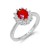 Rhodium-Plated-Red-Color-CZ-Ring-Red