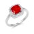 Rhodium-Plated-Red-Color-CZ-Ring-Rhodium Red