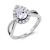 Rhodium-Plated-Clear-Color-CZ-Ring-Rhodium Clear