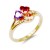 Gold-Plated-With-Multi-Color-CZ-Engagement-Rings-Gold
