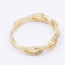 Gold Plated With CZ Infinity Sized Ring
